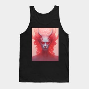 Ethereal Pink Female Demon Tank Top